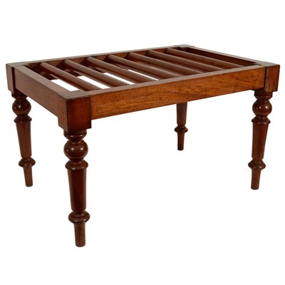 Lot 179 - Victorian Mahogany Luggage Stand The...