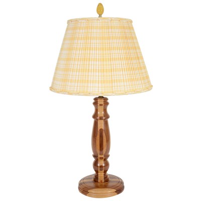 Lot 73 - Folk Art Treenware Table Lamp Late 19th/early...