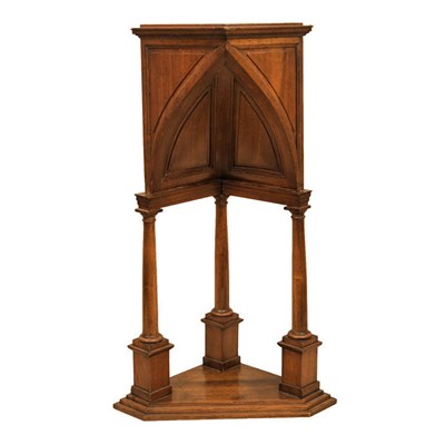 Lot 150 - Gothic Revival Walnut Architectural Model...