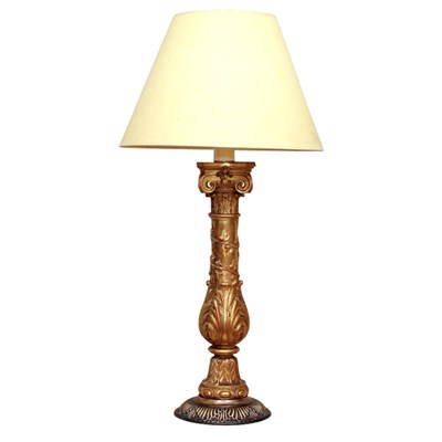 Lot 315 - Italian Neoclassical Gilt-Wood Column Mounted...