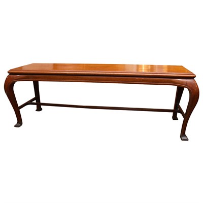 Lot 573 - Victorian Mahogany Bench 19th Century The...