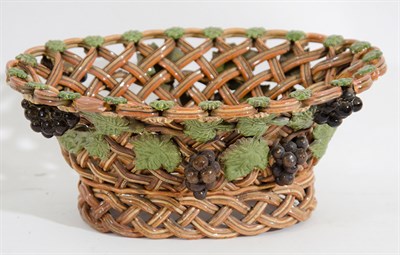 Lot 422 - French Faience Basket 19th/20th Century Height...