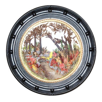 Lot 6 - Victorian Floral Diorama Late 19th century...