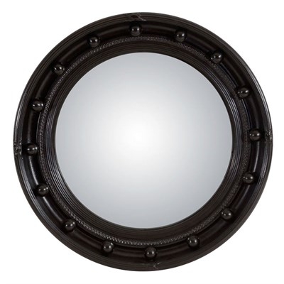 Lot 156 - Regency Style Ebonized Convex Mirror Diameter...
