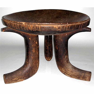 Lot 453 - Ethiopian Hardwood Circular Stool 20th Century...