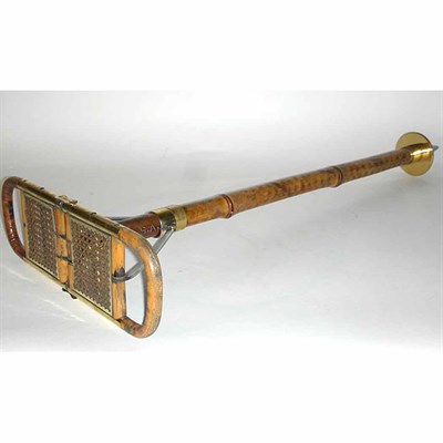Lot 51 - English Brass Bound Bamboo Shooting Stick With...
