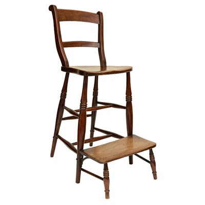 Lot 338 - English Elm and Fruitwood Highchair