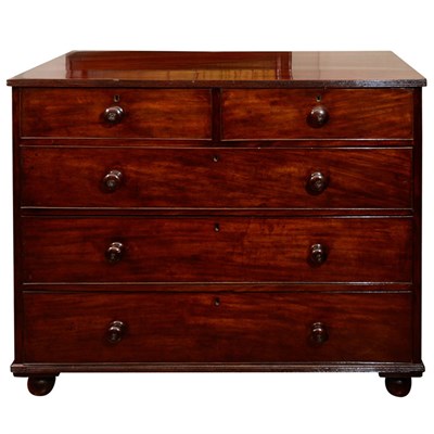 Lot 139 - English Mahogany Chest of Drawers The...