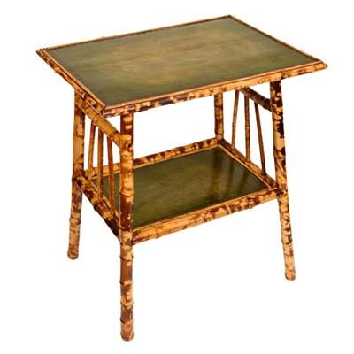 Lot 598 - English Bamboo Side Table 19th Century With a...
