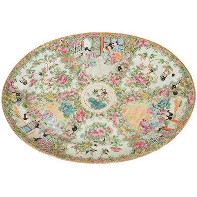 Lot 71 - Chinese Famille Rose Porcelain Platter First...