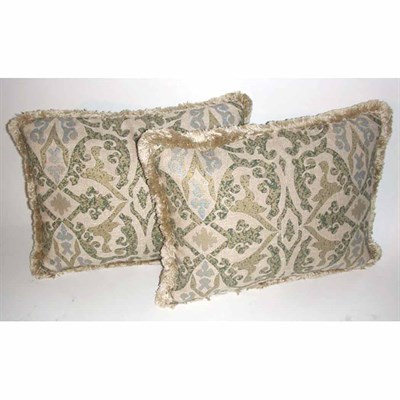 Lot 236 - Pair of Pillows 13 x 17 inches; Together with...