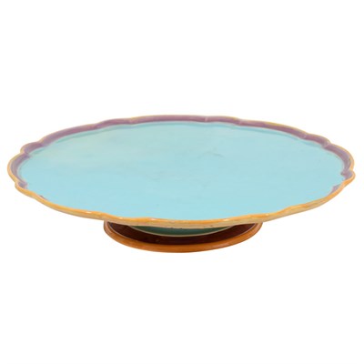 Lot 560 - Mintons Majolica Cake Plate Circa 1875 Of...