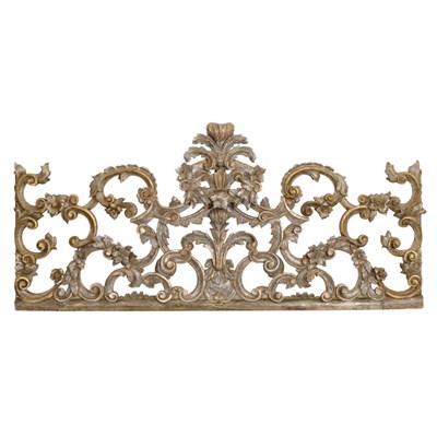 Lot 641 - Italian Rococo Style Silvered Wood Wall...
