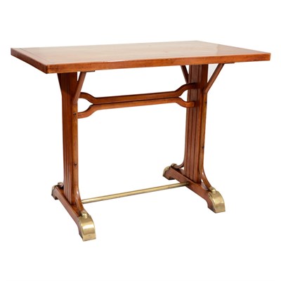Lot 151 - German Brass Mounted Blonde Wood Writing Table...
