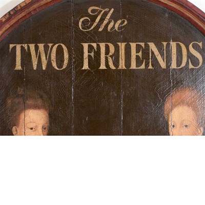 Lot 41 - Painted Trade Sign Modern Titled The Two...