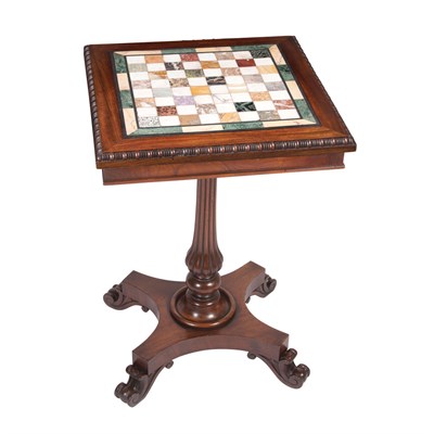 Lot 12 - William IV Specimen Marble Top Mahogany Side...