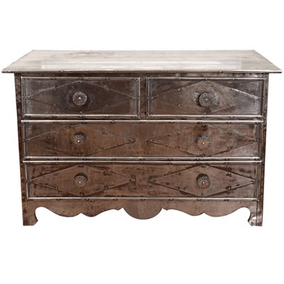 Lot 55 - Directoire Style Tin and Copper Commode The...