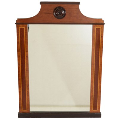 Lot 308 - English Mahogany and Satinwood Mirror The...