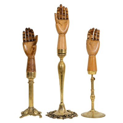 Lot 209 - Group of Three Brass Mounted Fruitwood...