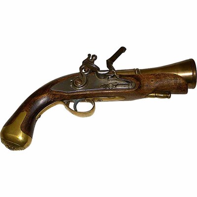 Lot 48 - Vintage Wood Iron and Brass Replica of an...