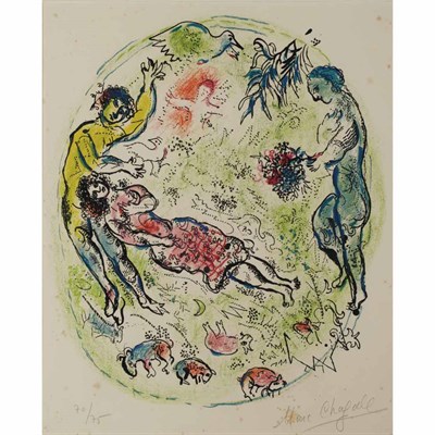 Lot 39 - Marc Chagall AND YOU WOVE FOR YOUR TENDER NECK...