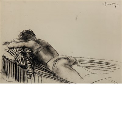 Lot 42 - Giacomo Manzu Italian, 1908-1991 Reclining...