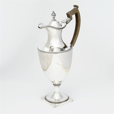 Lot 313 - George III Silver Claret Jug William Holmes,...