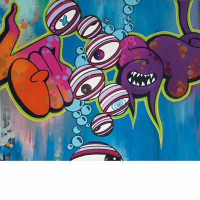 Lot 123 - Ghost American, b. 1964 Untitled Acrylic and...