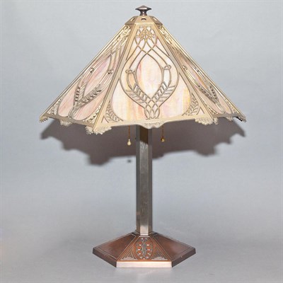 Lot 446 - Bradley & Hubbard Arts and Crafts Gold Painted...