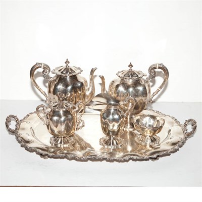 Lot 498 - Mexican Sterling Silver Tea Service Total...