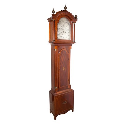 Lot 571 - English Mahogany Tall Case Clock Signed H....