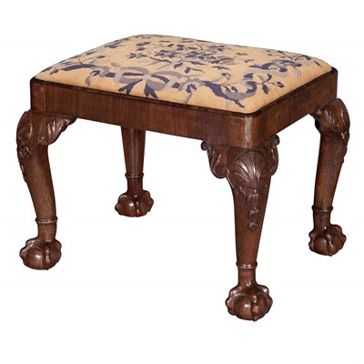 Lot 396 - George II Walnut Stool Manner of William...