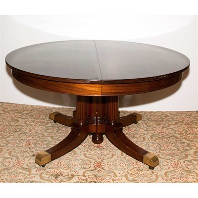 Lot 422 - Regency Style Mahogany Double-Pedestal Dining...