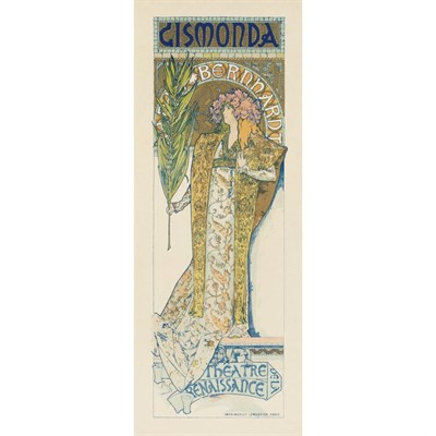 Lot 127 - Alphonse Mucha (1860-1939) GISMONDA Color...