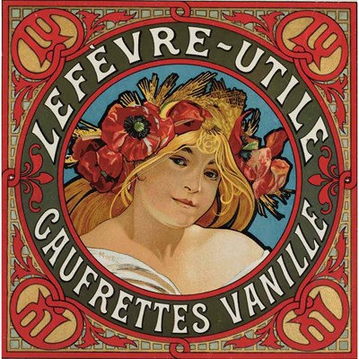 Lot 129 - Alphonse Mucha LEFEVRE-UTILE GAUFRETTES...