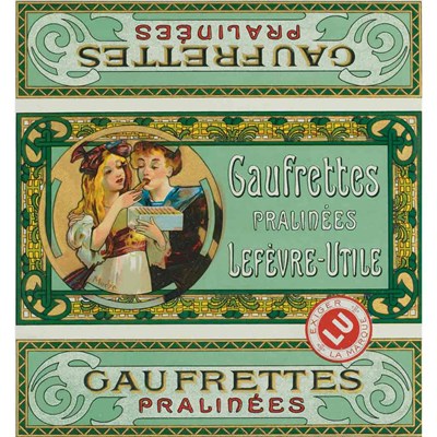 Lot 128 - Alphonse Mucha LEFEVRE-UTILE GAUFRETTES...