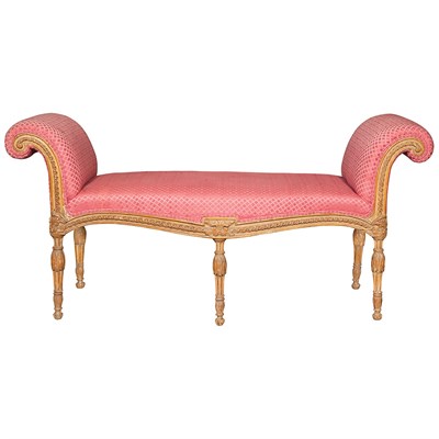 Lot 407 - George III Beechwood Window Seat Circa 1775...
