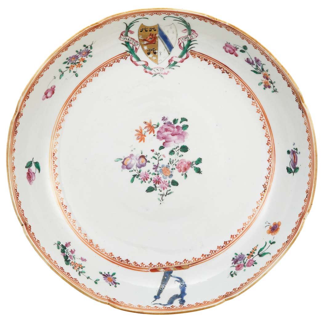 Lot 150 - Chinese Export Porcelain Armorial Decorated...