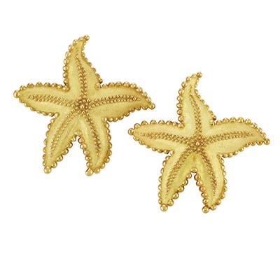 Lot 356 - Pair of Gold Starfish Brooches, Tiffany & Co.