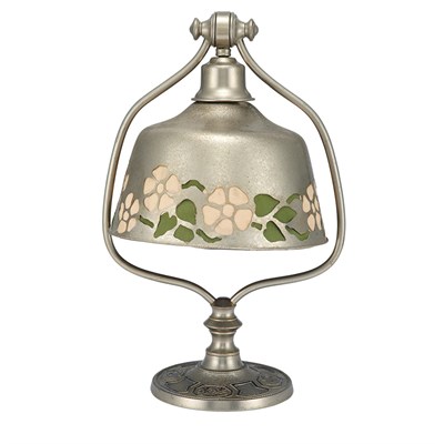 Lot 465 - Leslie H. Nash Enameled Metal Arts Desk Lamp...