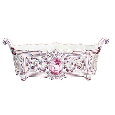 Lot 386 - Galle Faience Jardiniere Late 19th/early 20th...