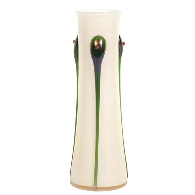 Lot 416 - Bohemian Art Glass Vase Attributed to Kralik,...