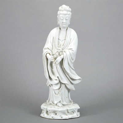 Lot 216 - Chinese Blanc de Chine Guanyin Qing Dynasty...
