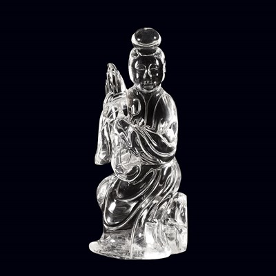 Lot 128 - Chinese Rock Crystal Figure of a Female...