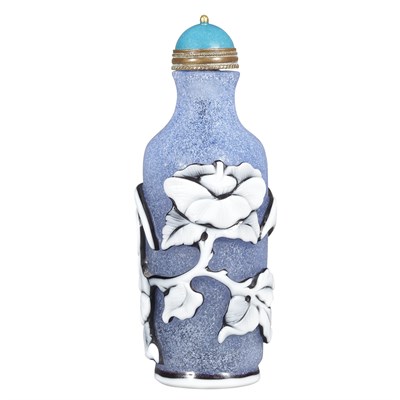 Lot 336 - Group of Three Chinese Glass Snuff Bottles...