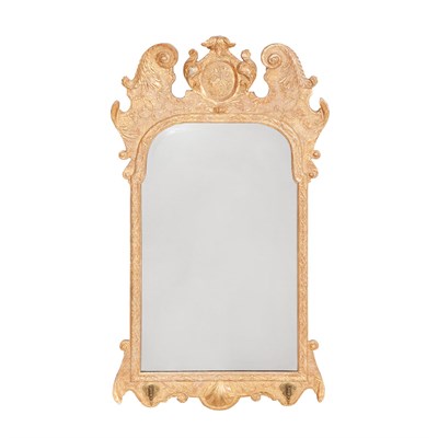 Lot 337 - George II Gilt-Wood Mirror Mid 18th century...