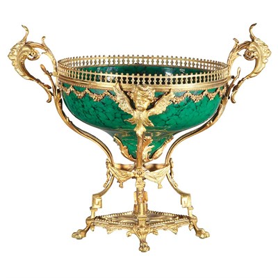 Lot 527 - Napoleon III Style Gilt-Bronze Mounted Glass...