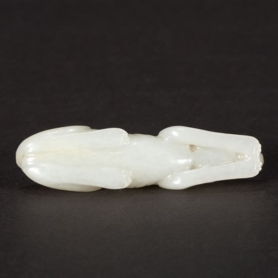 Lot 224 - Two Chinese Jade Hounds Qing Dynasty Both in...