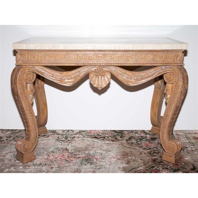 Lot 286 - Irish George III Style Faux Hardstone Veneered...