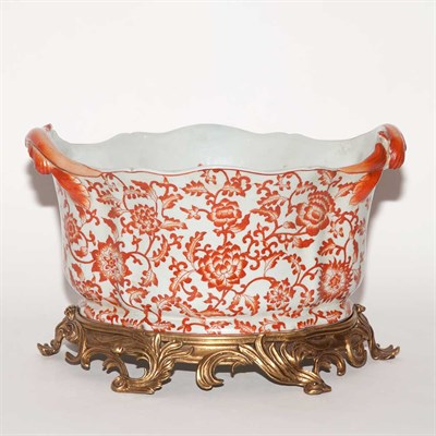 Lot 341 - Chinese Porcelain Jardiniere on Stand Height...